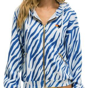 Aviator Nation Girls tiger zip hoodie